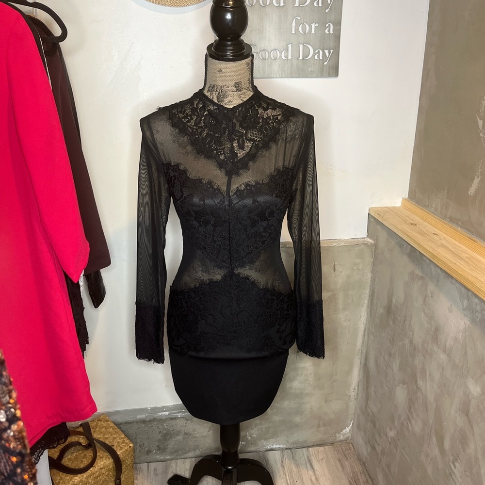 WhoIAm Black lace dress